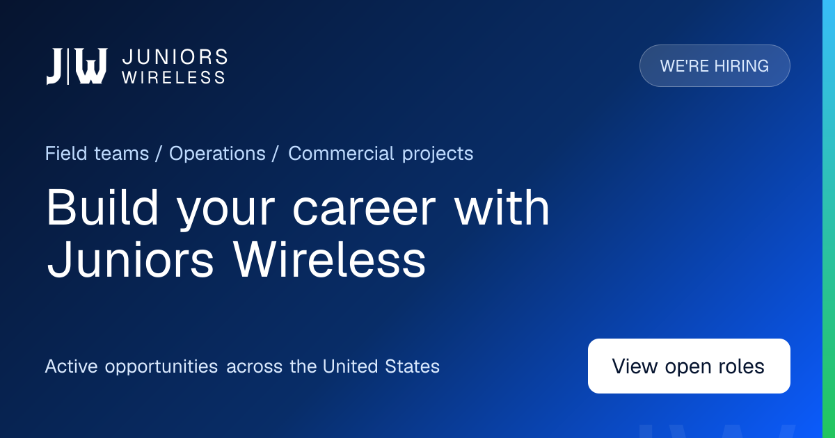 Juniors Wireless Careers | Field and operations jobs